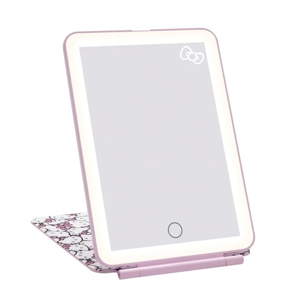 NEW HELLO KITTY (WHITE/PINK) TOUCH PAD MINI TRI-TONE LED MAKEUP MIRROR - Picture 11 of 13